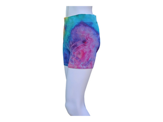 Women's Large Tie-dye Workout Shorts