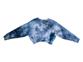 Women's Medium Tie-dye Cropped Sweatshirt