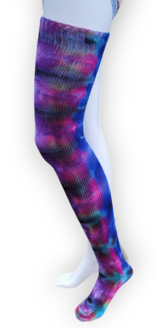 Women's Thigh High Ice Dyed Socks