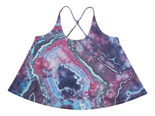 Women's XL Flowy Tie-dye Tank Top