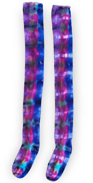 Women's Thigh High Ice Dyed Socks