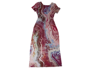 Women's Small Tie-dye Flowy T-Shirt Dress