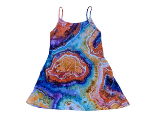 Women's Small Tie-dye Sundress With Pockets