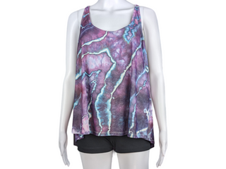 Women's 2XL Tie-dye Flowy Tank Top