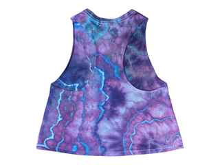 Women's Small Tie-dye Racerback Crop Tank