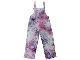 Women's XL Tie-dye Painters Overalls