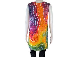 Women's Small Flowy Tie-dye Vest