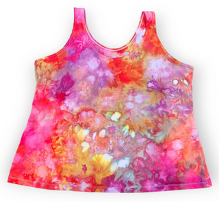 Women's 2XL Scrunch Tie-dye Tank Top