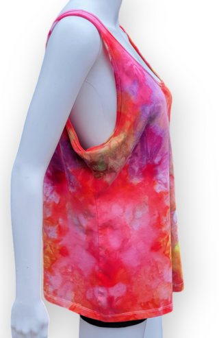 Women's 2XL Scrunch Tie-dye Tank Top