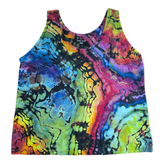 Women's 4XL Reverse Tie-dye Tank Top