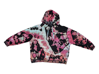 Women's XXL Reverse Tie-dye Buffalo Hoodie