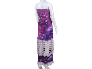 Women's Medium Tie-dye Strapless Dress