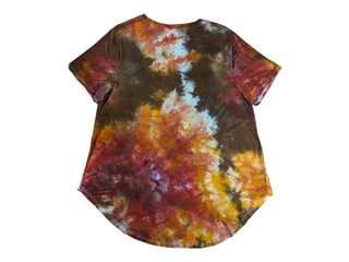 Women's Large Tie-dye V-Neck T-Shirt