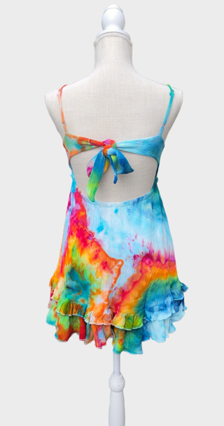 Sunburst Frill Dress