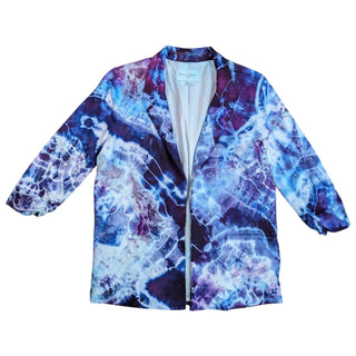 Women's Small Upcycled Tie-dye Blazer