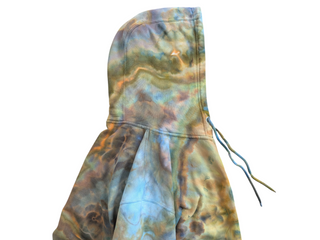 Men's 2XL Tie-dye Zip-up Hoodie