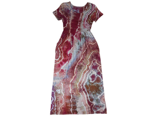 Women's Small Tie-dye Flowy T-Shirt Dress