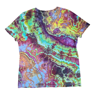 Women's Large Tie-dye V-Neck T-Shirt