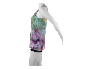 Women's XS Tie-dye Flowy Racerback Tank Top