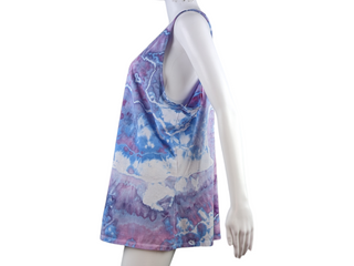 Women's XXL Tie-dye Flowy Racerback Tank Top