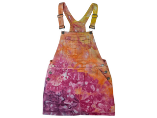 Women's Small Tie-dye Overall Dress