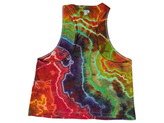 Women's Small Tie-dye Racerback Tank Top