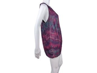 Women's Medium Tie-Dye Bubble Halter Tank Top