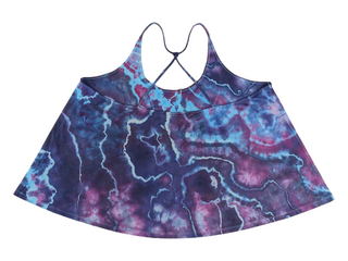 Women's 3XL Flowy Tie-dye Tank Top