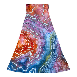 Women's Small Tie-dye Maxi Skirt