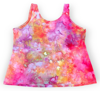 Women's 2XL Scrunch Tie-dye Tank Top