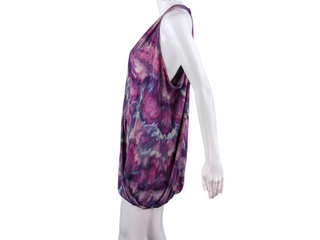 Women's Tie-dye Bubble Halter Tank Top