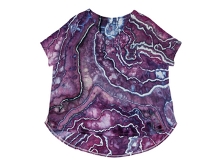 Women's 1X Tie-dye Rayon T-Shirt