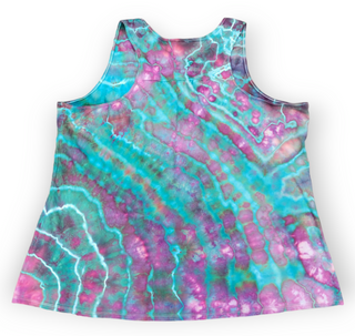 Women's 3XL Tie-dye Flowy Racerback Tank Top