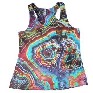 Women's Large Tie-dye Flowy Tank Top