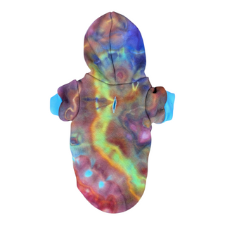 Rainbow Tie-dye Small Dog Hoodie