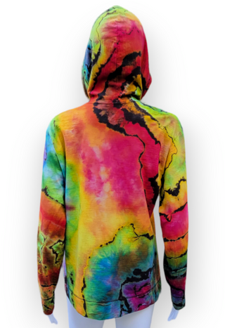 Women's Large Reverse-dyed Lightweight Zipup Hoodie