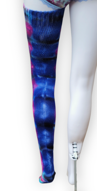 Women's Thigh High Ice Dyed Socks