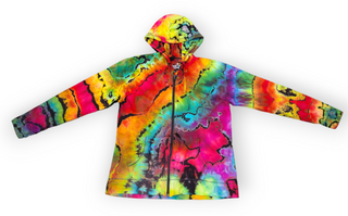 Women's Large Reverse-dyed Lightweight Zipup Hoodie