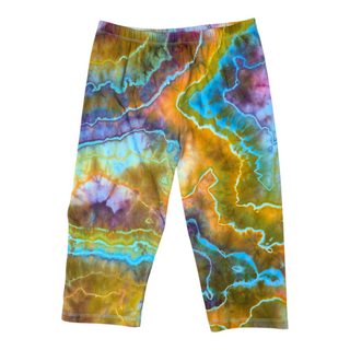 Women's Large Tie-dye Capri Leggings