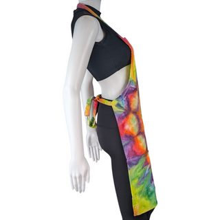 Spiral Rainbow Tie-Dye Apron