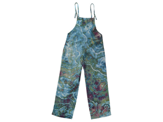 Women's Large Tie-dye Painters Overalls