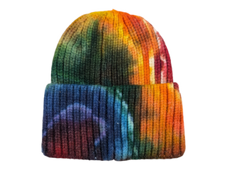 Rainbow Tie-dye Winter Beanie Hat