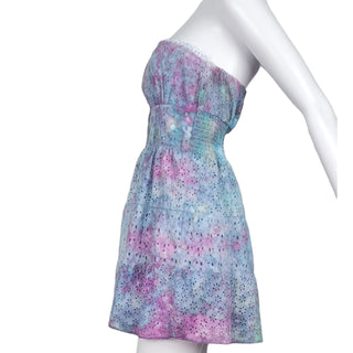 Women's Medium Tie-dye Strapless Dress