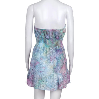 Women's Medium Tie-dye Strapless Dress