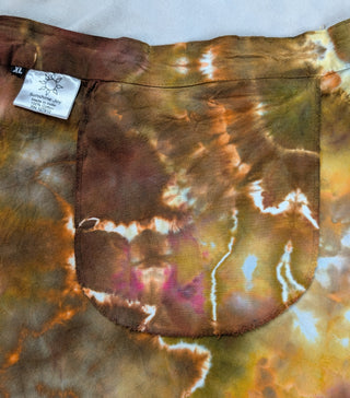 Women's XL Tie-dye Wrap Skirt