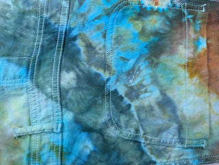 Women's Small Tie-dye Painter's Overalls