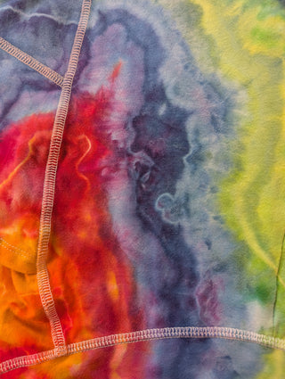 Women's 1X Rainbow Tie-dye Yoga Pants