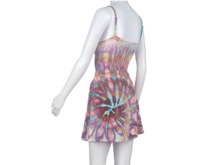 Women's Small Tie-dye Spiral Dress