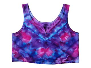 Women's XL Tie-dye Crop Top Tank Top