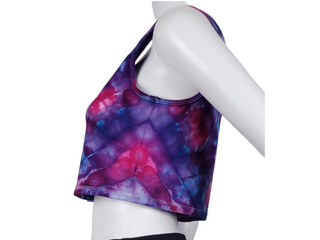 Women's XL Tie-dye Crop Top Tank Top